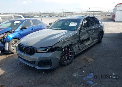 2021 BMW 540I из США, поврежденный, VIN WBA53BJ0XMCF92521